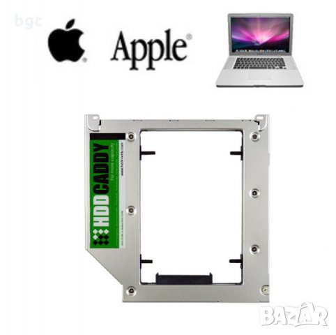 APPLE MacBook Pro Адаптер за Втори Диск HDD/SSD за Лаптоп Кеди SATA A1278 A1286 A1297 13" 15" 17" 