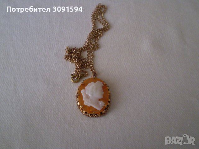 Медальон Камея от целуид 1960г –1970г, снимка 4 - Антикварни и старинни предмети - 36716065