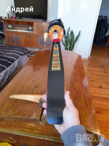 Стара четка,закачалка за четка , снимка 3 - Други ценни предмети - 48876356