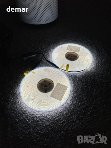 TTWAY COB LED ленти 20m (2x10m), 6000K DC24V, дистанционно, 384LEDs/M, снимка 6 - Лед осветление - 44865788