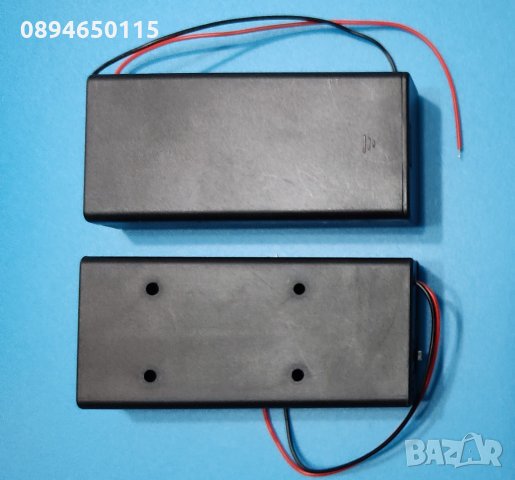 кутия/държач за 2бр батерии 3.7V тип 18650, изход: батерия 7.4V захранване, снимка 4 - Друга електроника - 35113544