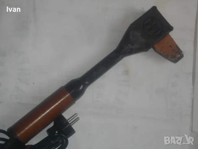 250 вата СТАРО КАЧЕСТВО МАСИВЕН ЕЛЕКТРИЧЕСКИ ПОЯЛНИК НЕМСКИ човка 10 см медна, снимка 12 - Поялници и запояване - 47799462