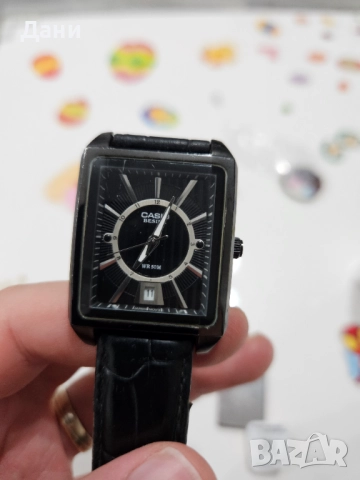 Мъжки часовник Casio, оригинален, запазен, елегантен, стилен + подарък чисто нова батерия, снимка 14 - Мъжки - 52842866