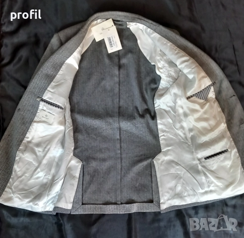 Ново Gant Herringbone мъжко сако/блейзър 48, снимка 12 - Якета - 51605334