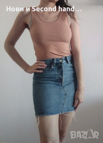 H&M Къса дънкова пола