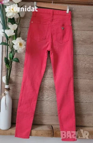 Оригинални дънки GUESS цвят корал , снимка 7 - Дънки - 49637330