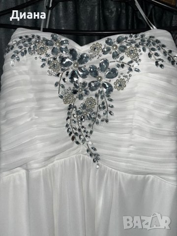  Официална бяла рокля., снимка 3 - Рокли - 44112028