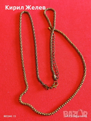 Винтидж синджир с красива плетка51879, снимка 4 - Колиета, медальони, синджири - 53532072