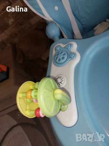 столче за хранене с музикален панел и занимателна играчка , снимка 4 - Столчета за хранене - 51383208