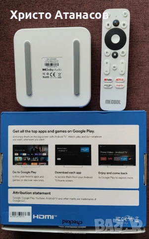IP Tv Box Mecool KM2, Тв Бокс нов, с инсталирани Тв програми, снимка 3 - Плейъри, домашно кино, прожектори - 53407553