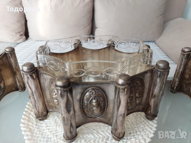 Много рядка стара Френска фруктиера с две вази., 1 400 €, снимка 5 - Други - 52317517