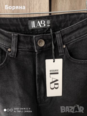 Answear Lab нови черни дънки с висока талия , снимка 4 - Дънки - 43350930