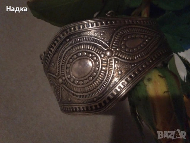 Дамска сребърна гривна, снимка 2 - Гривни - 52203902