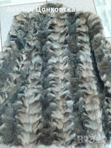 Зимно палто естествен косъм цели кожи, снимка 8 - Палта, манта - 27695134