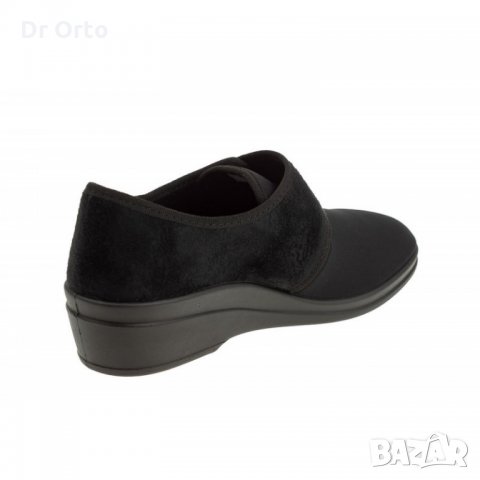 DR ORTO HELA Ортопедични дамски обувки, Черен стреч, снимка 4 - Дамски ежедневни обувки - 26452272
