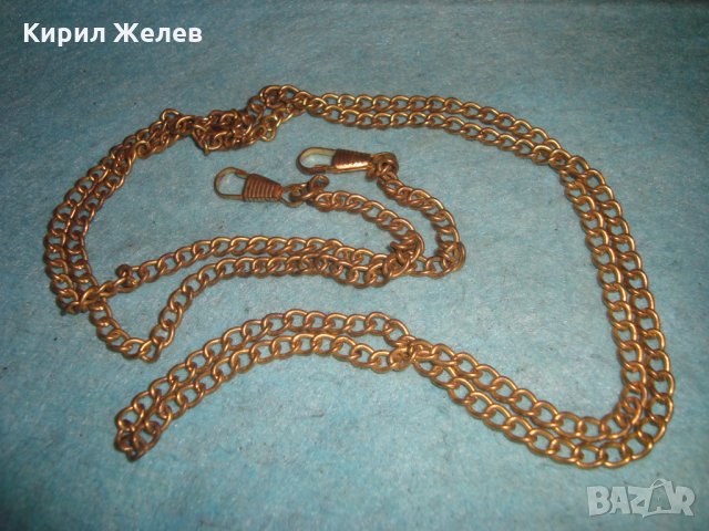 ПОЗЛАТЕНО СИНДЖИРЧЕ за ДАМСКА ЧАНТИЧКА или КЮСТЕК за ДЖОБЕН ЧАСОВНИК РЕТРО ВИНТИДЖ ПЛЕТКА 20654