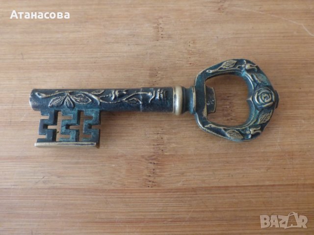 Немски тирбушон отварачка Ключ бронз, снимка 2 - Антикварни и старинни предмети - 39355400