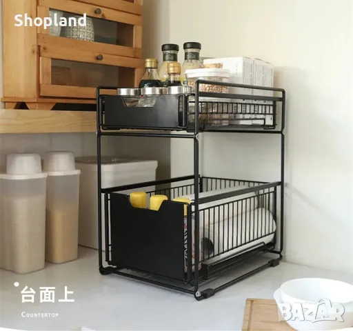 Метален кухненски органайзер с чекмеджета, снимка 2 - Други - 48672629