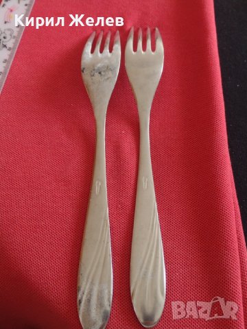 Две стари вилици от соца НЕРЪЖДАВЕЙКА перфектно състояние за КОЛЕКЦИЯ ДЕКОРАЦИЯ БИТОВ КЪТ 35268, снимка 4 - Други ценни предмети - 43814781