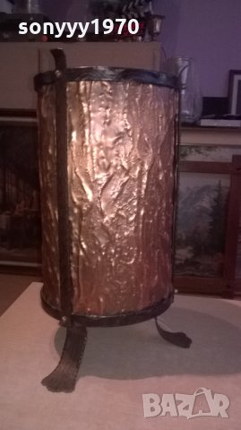 ПОРЪЧАНА-СТОИКА ЗА ЧАДЪРИ-КОВАНО ЖЕЛЯЗО МЕД МЕСИНГ, снимка 6 - Колекции - 27450829