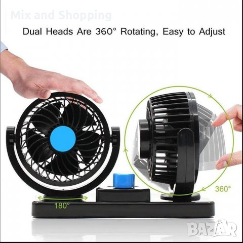 Вентилатор за камион, 5,5 инча, 137мм, 24V, двоен, снимка 6 - Аксесоари и консумативи - 40168248