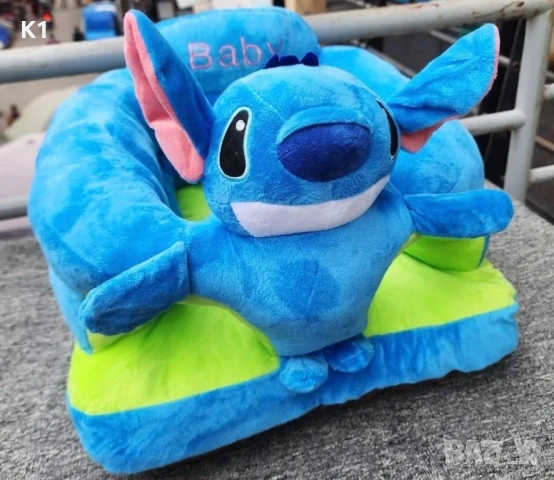 Плюшен стол за бебета и малки деца на Стич 45см х 45см Stitch кресло/стол/плюшен Лило и Стич, снимка 2 - Плюшени играчки - 53418824