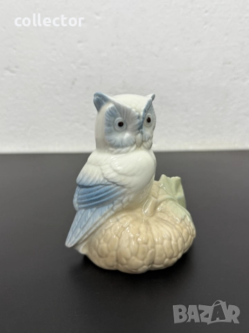 Испанска порцеланова фигура на бухал. №7587, снимка 2 - Колекции - 52317233