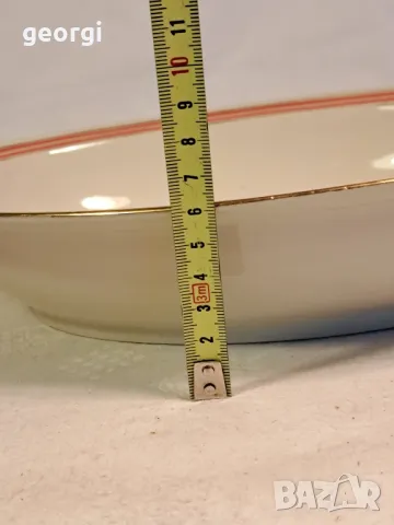 старо чешко порцеланово елипсовидно плато 22/6, снимка 6 - Аксесоари за кухня - 49251850