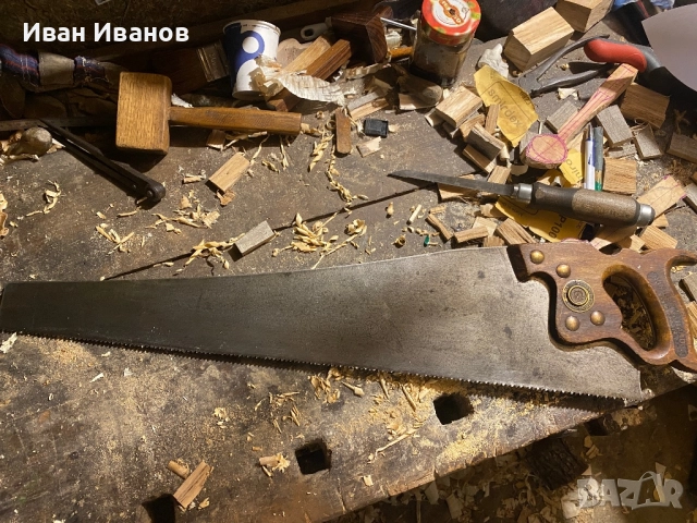 Дърводелски трион Spear and Jackson, над 90-годишен