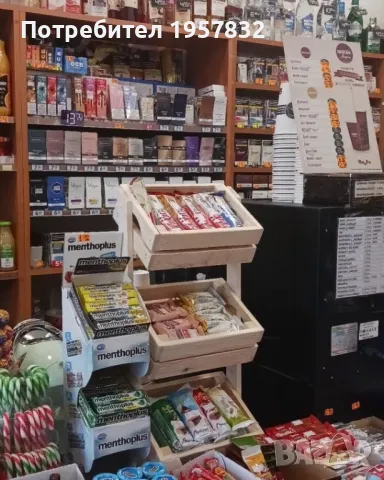 Мини стъпаловиден стелаж с 4 мини щайги, снимка 5 - Оборудване за магазин - 48985120