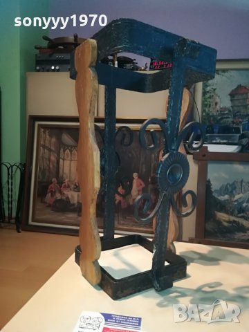 стоика за чадъри-дърво и метал-внос германия 42х27х23см, снимка 18 - Колекции - 28896081