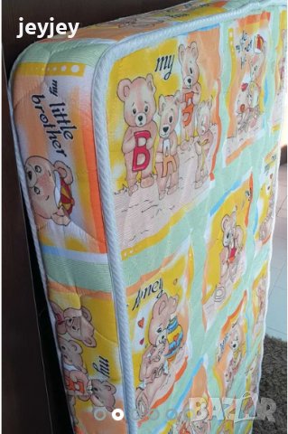 Детски двулицев матрак ТЕД+подматрачна рамка, снимка 3 - Бебешки легла и матраци - 37483901