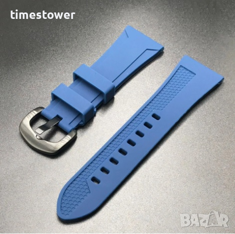 Силиконова каишка за часовник 22/24/26мм., снимка 2 - Каишки за часовници - 44860241