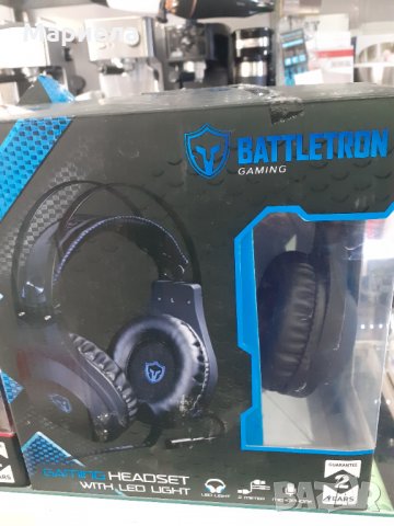 Геймърски слушалки с микрофон и подсветка Battletron Gaming-Headset, снимка 4 - Слушалки и портативни колонки - 32432445