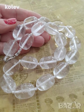 Невероятно красиво и уникално колие от планински кристал, снимка 3 - Колиета, медальони, синджири - 32222702