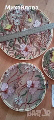 Дървени гергефи (обръчи) 4 бр, снимка 4 - Гоблени - 48738033