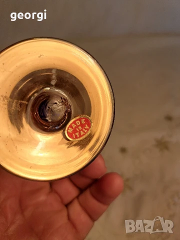 италианска арт ваза цвят кобалт с позлата , снимка 7 - Вази - 50866055