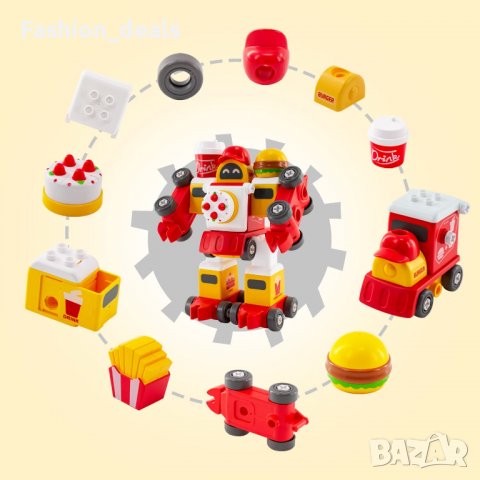 Нова играчка за деца STEM Конструкция Превозни средства Влак Подарък, снимка 3 - Образователни игри - 39348572