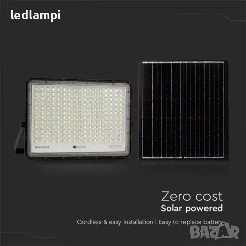 Соларен LED Прожектор 30W 2600Lm IP68, снимка 2 - Соларни лампи - 48632076