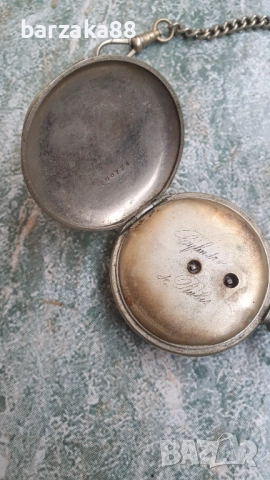 Стар джобен часовник с ключ, снимка 7 - Джобни - 52383750