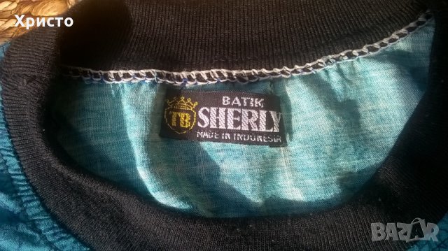 тениска рисувана ръчно по технология Батик внос от Индонезия,, снимка 3 - Ризи - 29068803