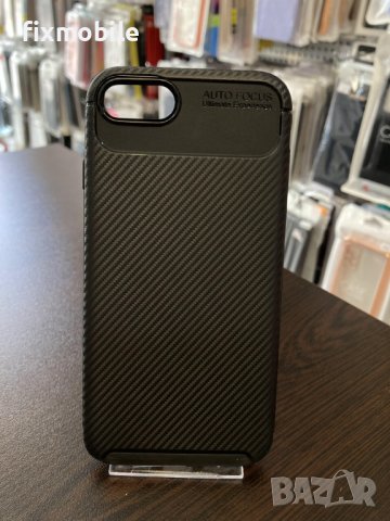 Apple iPhone 7/8/SE 2020/2022 Carbon Fiber силиконов Калъф / Кейс, снимка 1