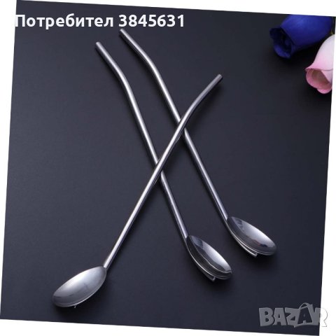 ПРОМОЦИЯ🤩Комплект 6бр метални лъжици 2в1 + 💥ПОДАРЪК🎁 четка🤩, снимка 7 - Прибори за хранене, готвене и сервиране - 43544929