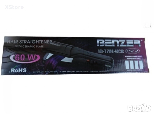 Преса за коса с керамични плочи + ПОДАРЪК мини преса (до изчерпване на количествата), снимка 6 - Преси за коса - 52594895