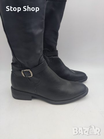 Дамски кожени ботуши с подплата 39номер , снимка 5 - Дамски ботуши - 39616447