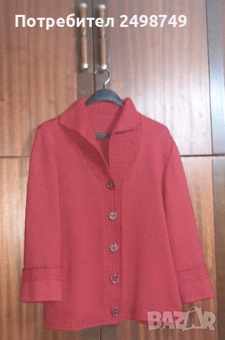 Дамска жилетка, ръчно плетена, снимка 6 - Жилетки - 52259537