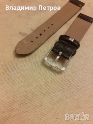 Кожена каишка за часовник , снимка 4 - Каишки за часовници - 49123473