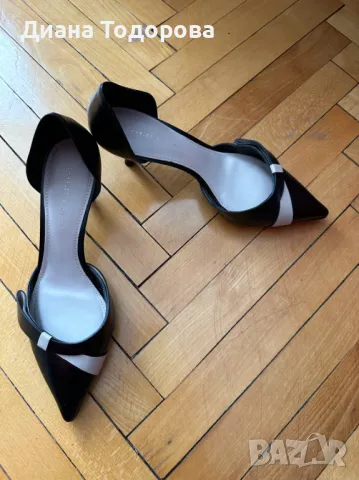 Елегантни средно високи дамски обувки 39-40 номер, снимка 2 - Дамски обувки на ток - 26459526