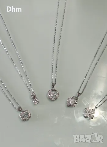 Сребърни колиета, снимка 7 - Колиета, медальони, синджири - 48273516