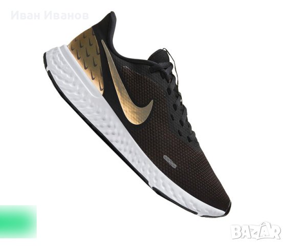 Nike Revolution 5 Premium 'Black Metallic Gold'  номер 37,5-38, снимка 1 - Маратонки - 40314591